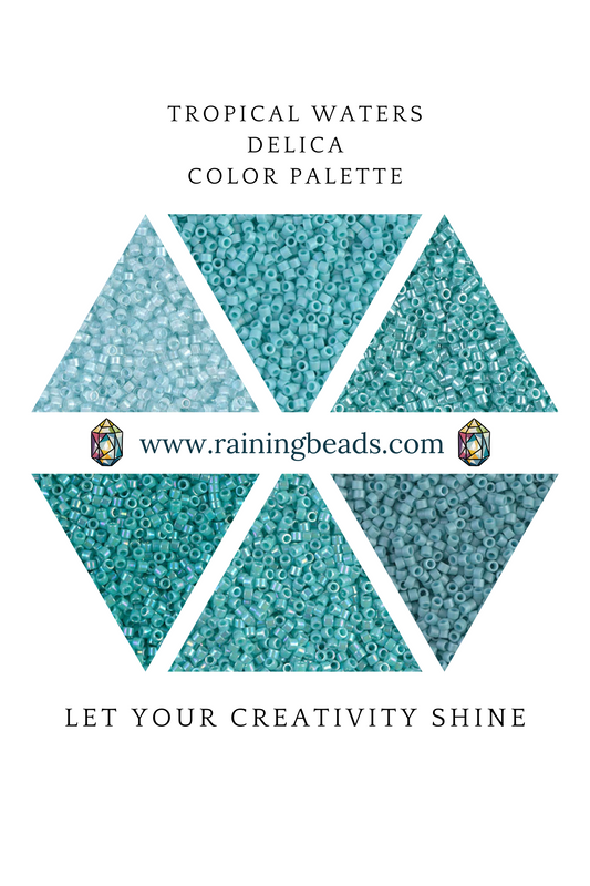 Tropical Waters Delica color palette - 120 GR