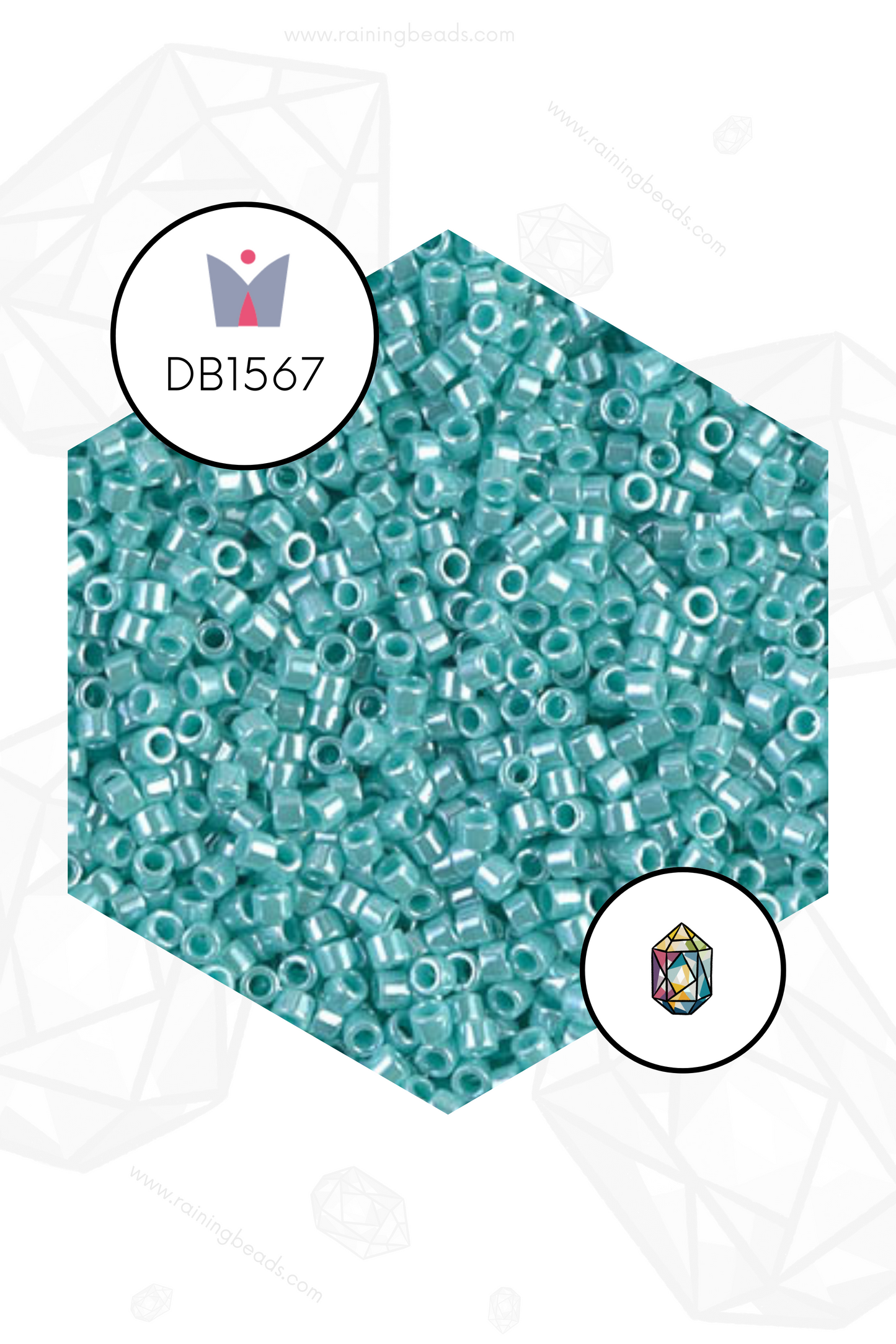 Delica DB1567 - Miyuki® 11/0 - Sea Opal Opaque Luster