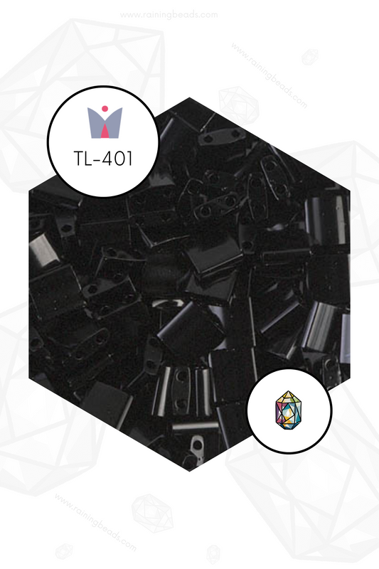 TL-401 - Miyuki® TILA - Black Opaque