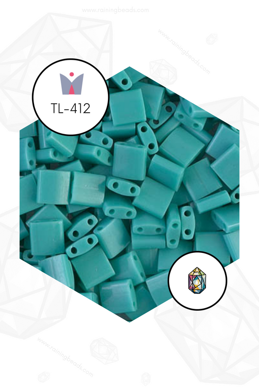 TL-412 - Miyuki® TILA - Turquoise Green Opaque